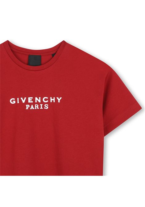 T-shirt con logo GIVENCHY KIDS | H3131596D